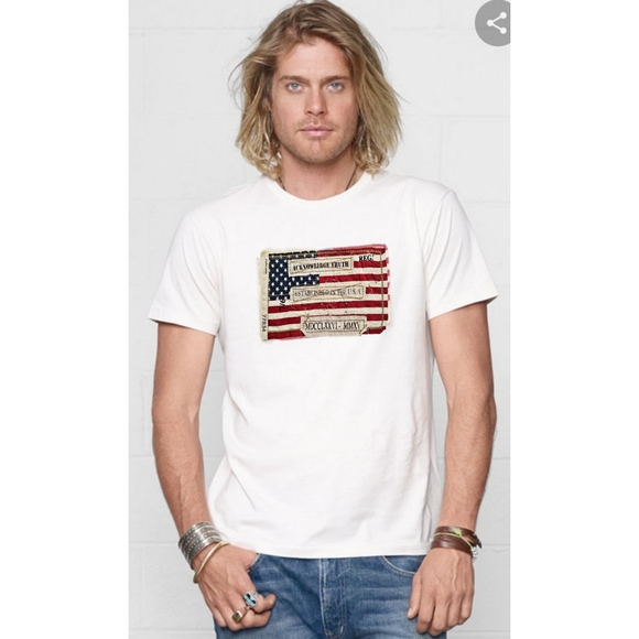American Flag Graphic Tee Shirt - Picture 1 of 7